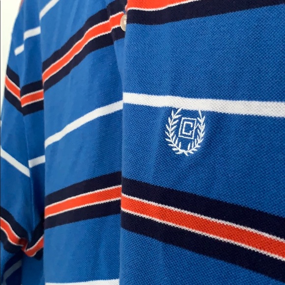 Chaps Men’s polo shirt blue and orange size large - Picture 2 of 3